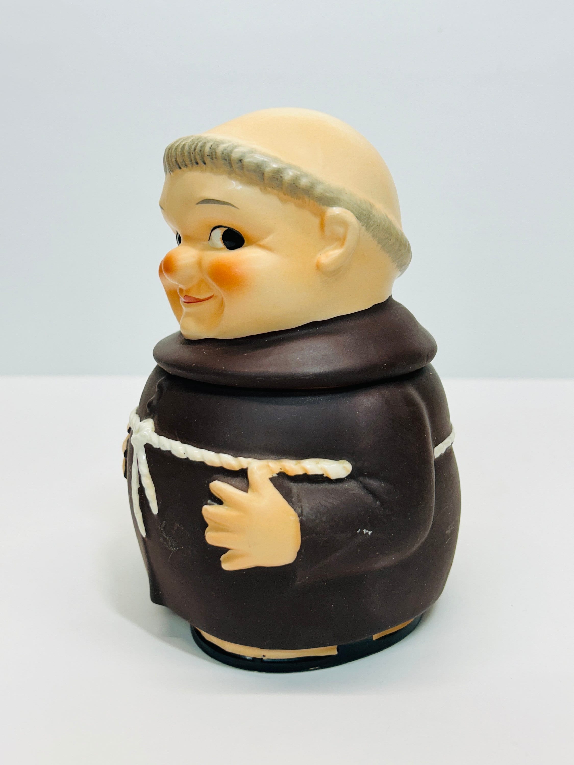 RARE 1957 Vintage Goebel Friar Tuck Humidor Tobacco Jar Hummel