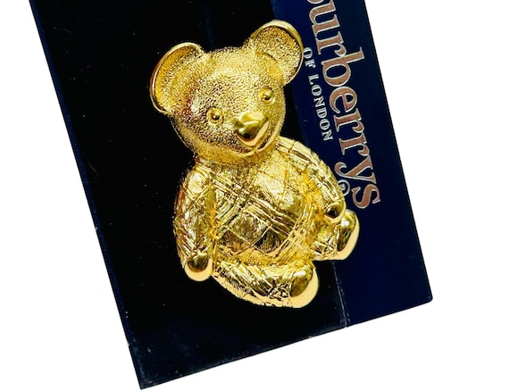Burberrys クマのブローチ ゴールド 2点セット Burberrys クマの