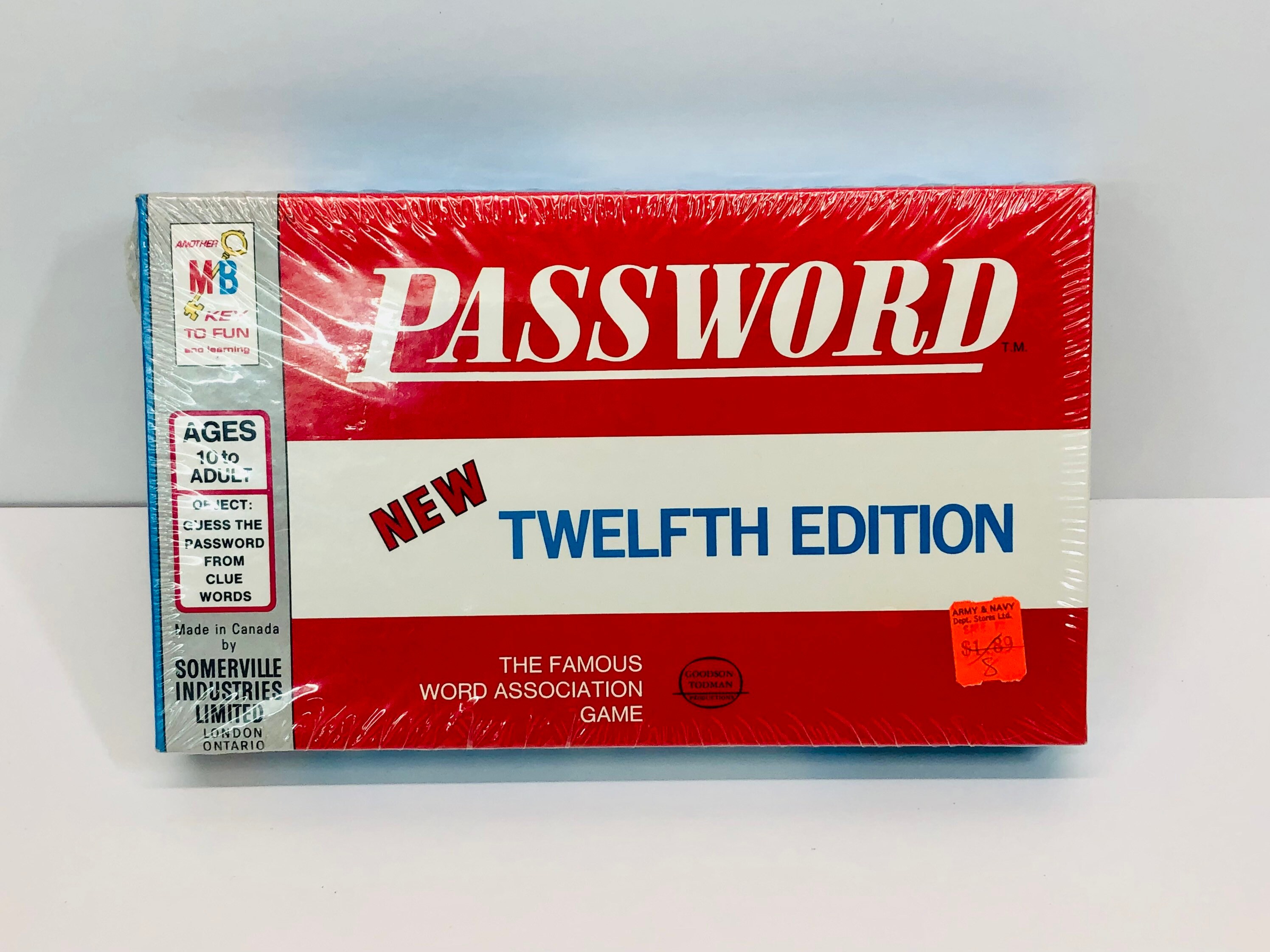 Vintage 1970 Password Game New Old Stock Sealed Milton Bradley - Etsy  Australia