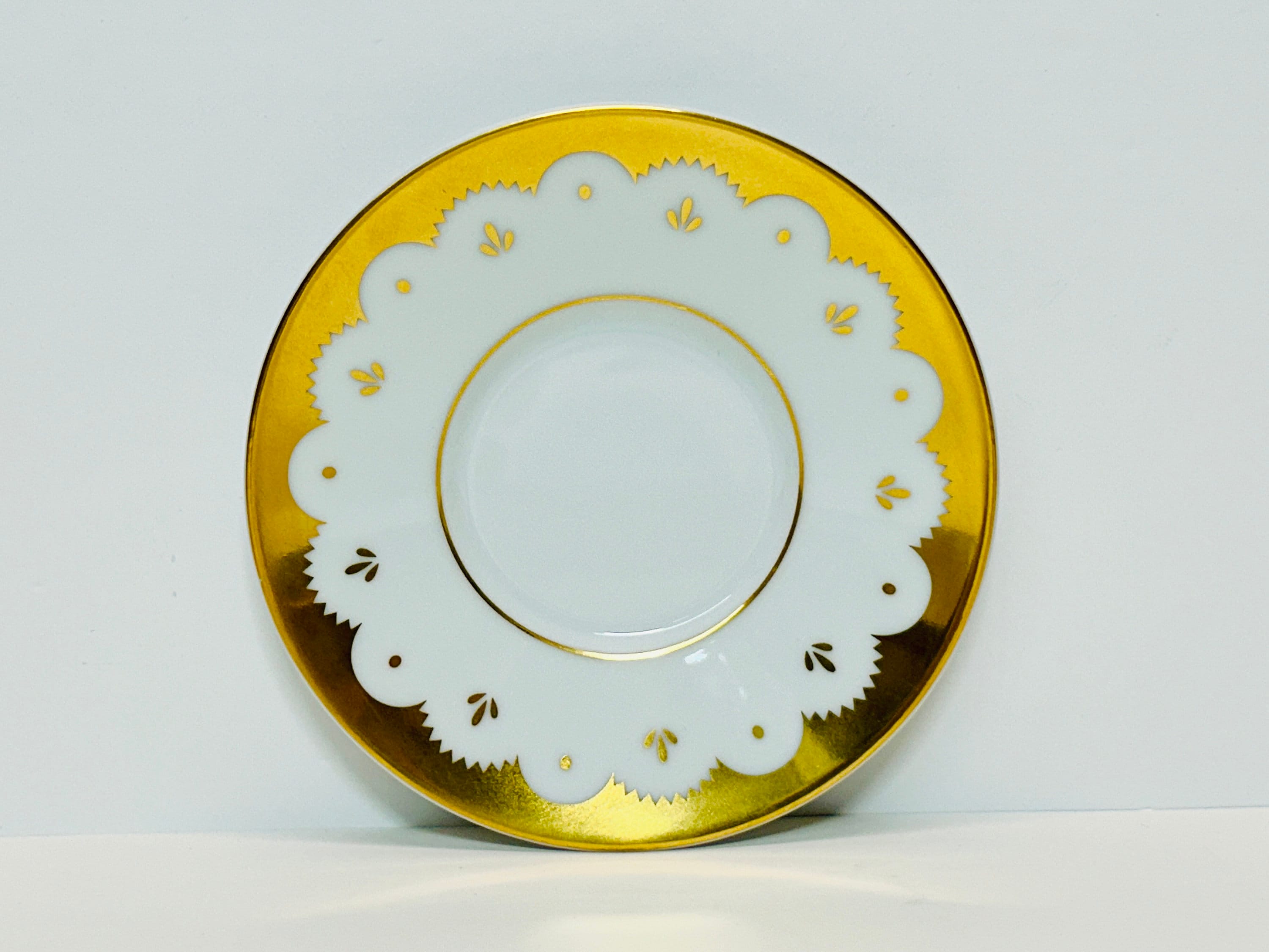 Bvlgari Charlotte Dolci Deco Demitasse Cup and Saucer Rosenthal