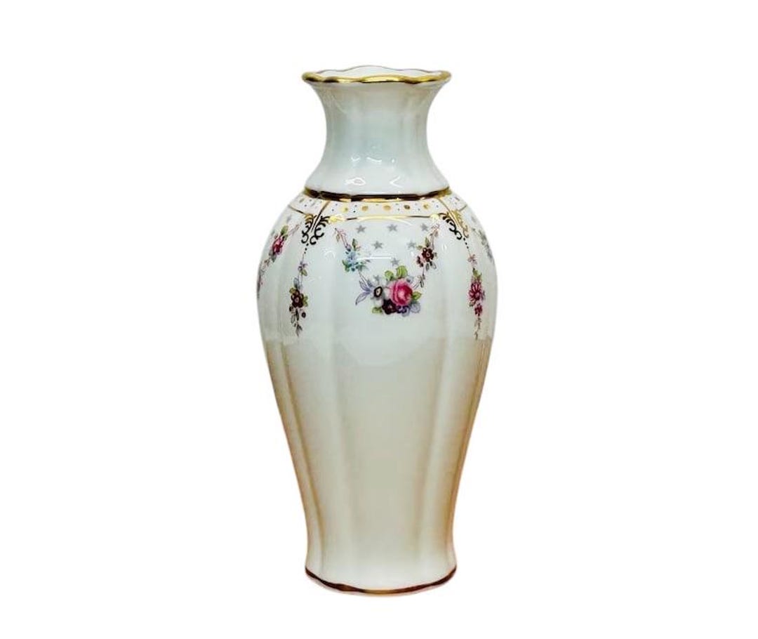  Crown Derby 花瓶  Antoinette Royal Antoinette Jasmine Vase 7