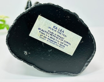 Rare Frank Schirman Ka Lea Sculpture: Black Coral Hawaiian Tiki