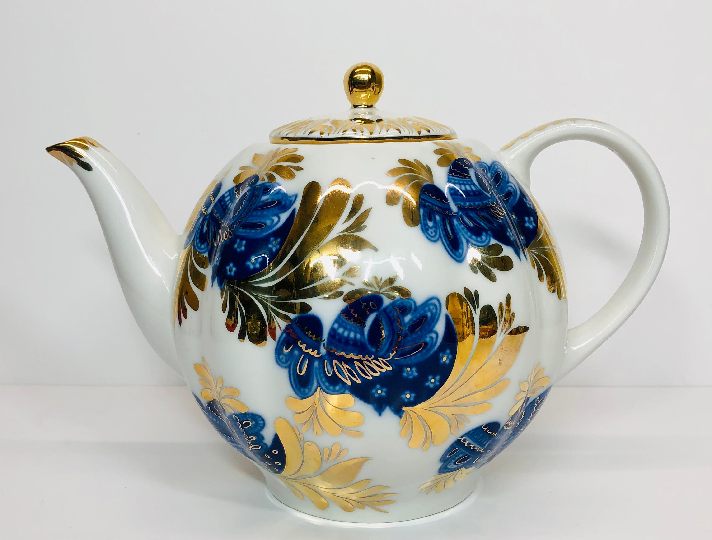 一番の Lomonosov porcelain teapot ロモノーソフ ティーポット