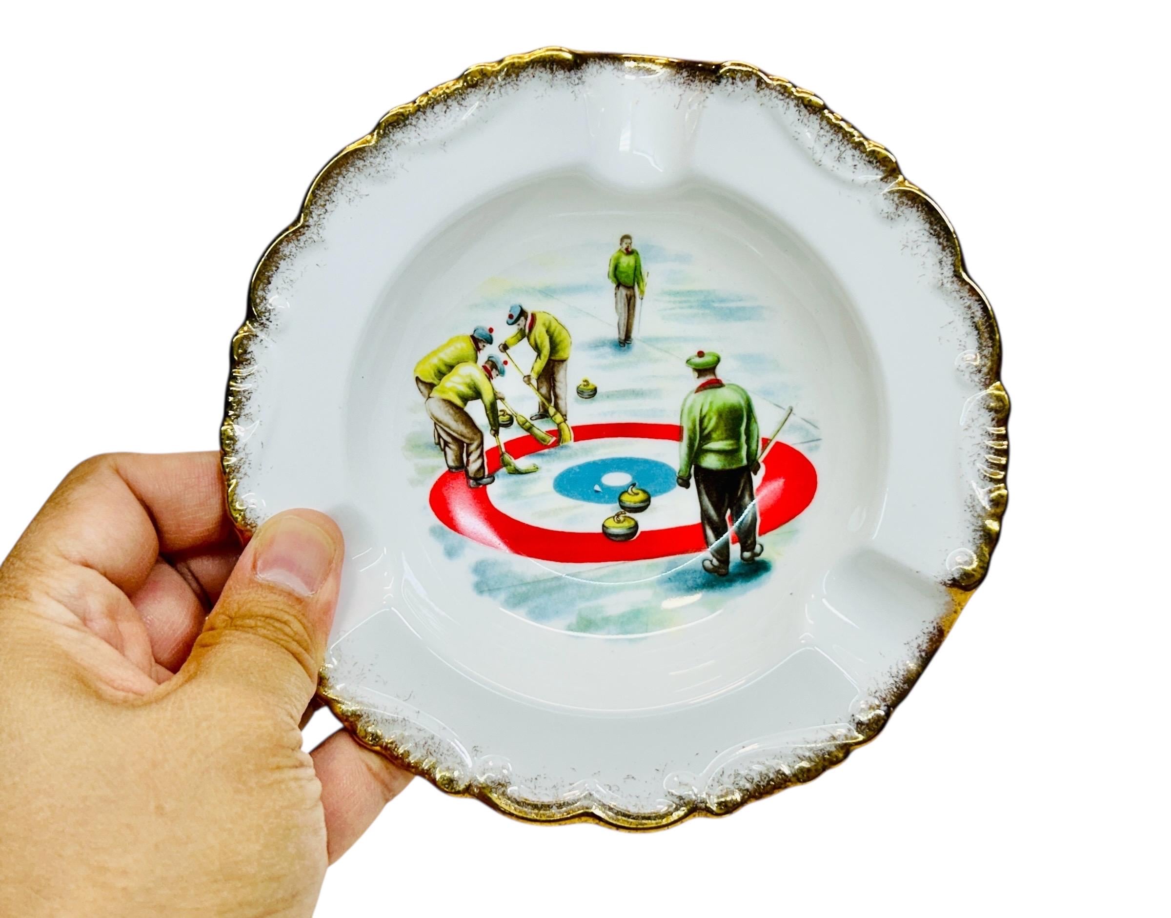Vintage Royal Albert Curling Ashtray Made in England Collectible