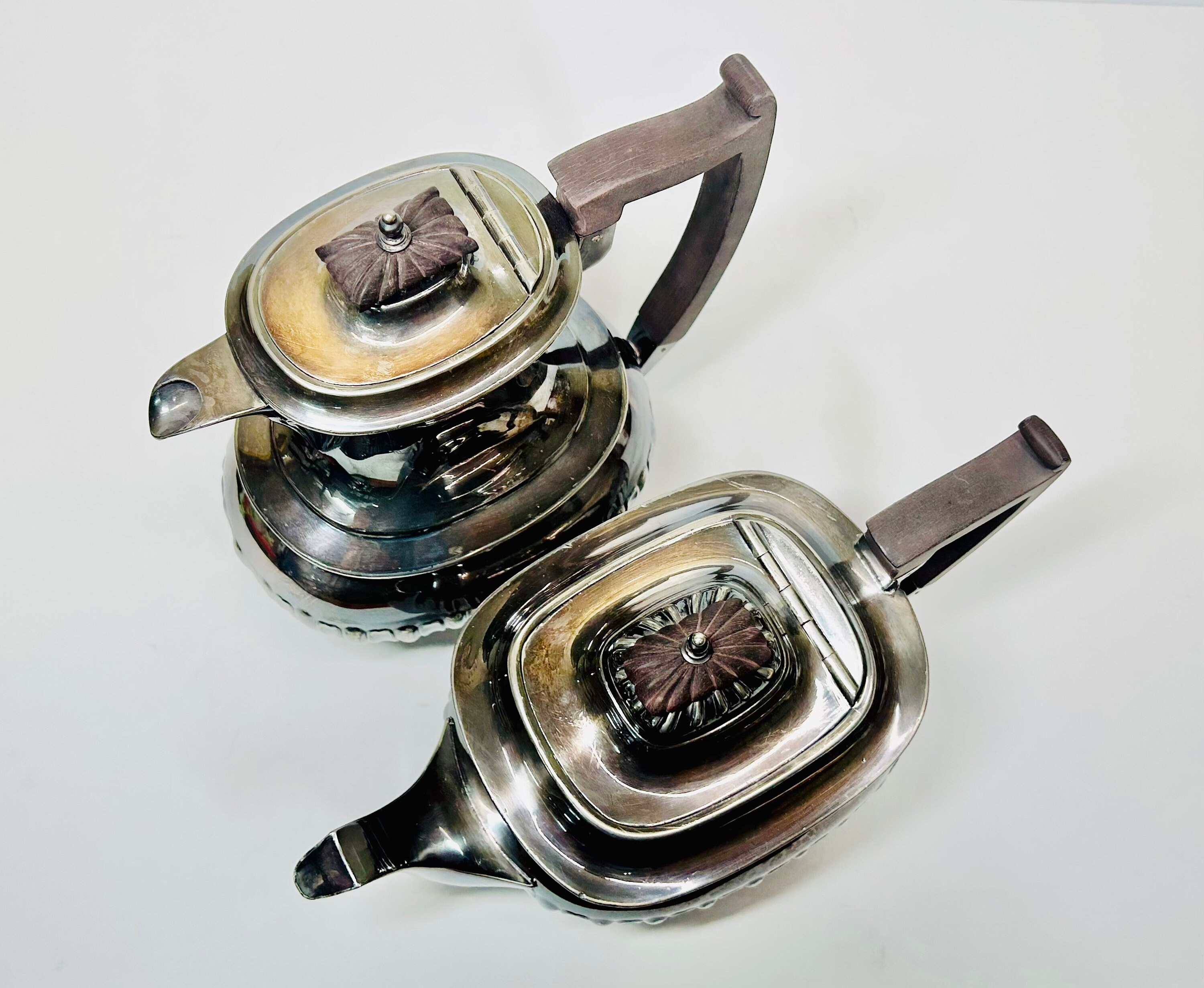 Antique Art Deco Silver Plated Tea Set by Walker and Hall
