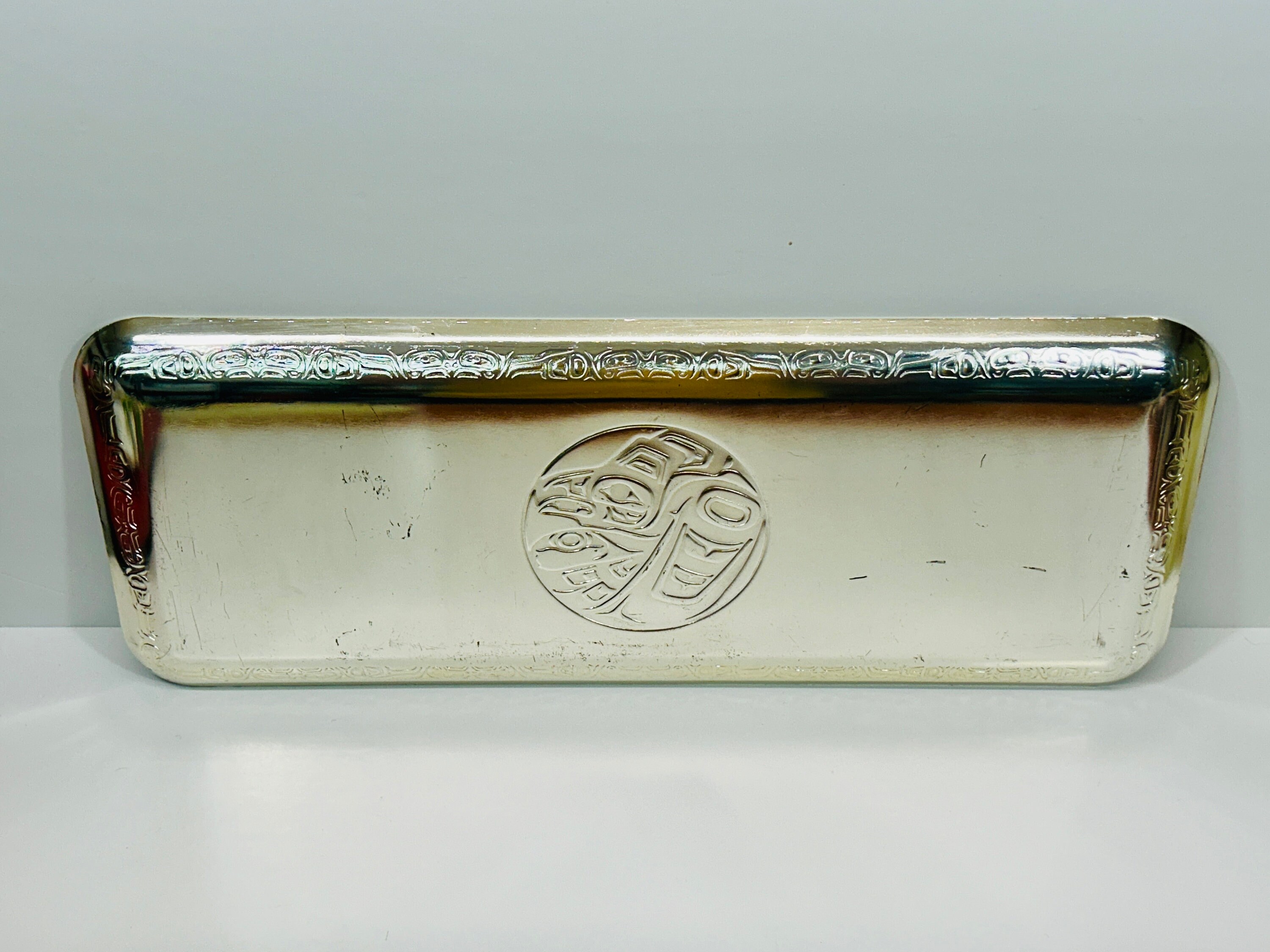 Vintage Clarence Wells Haida Thunderbird Silver Plated Tray - Etsy