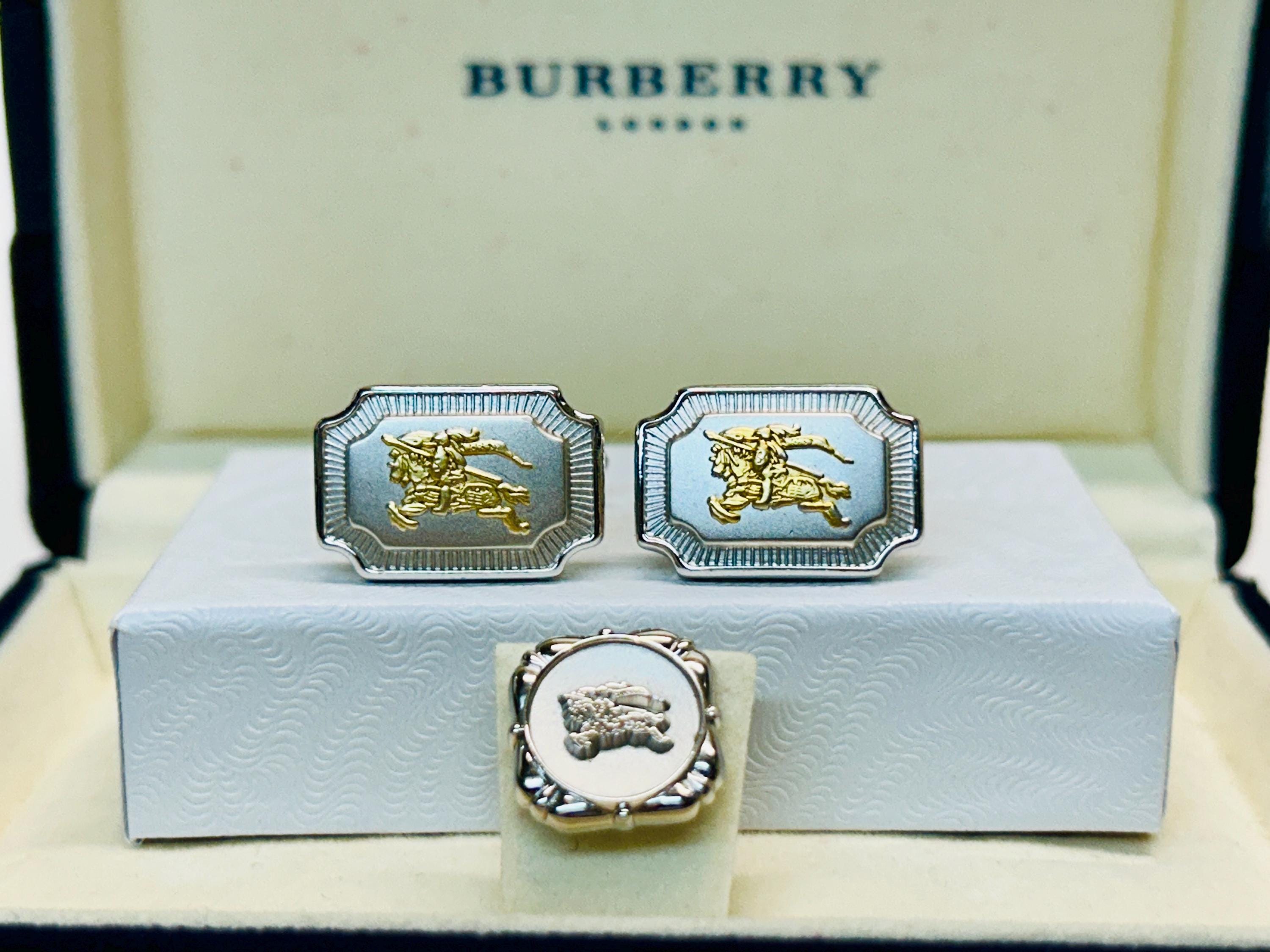 Vintage Burberry Cufflinks - Etsy