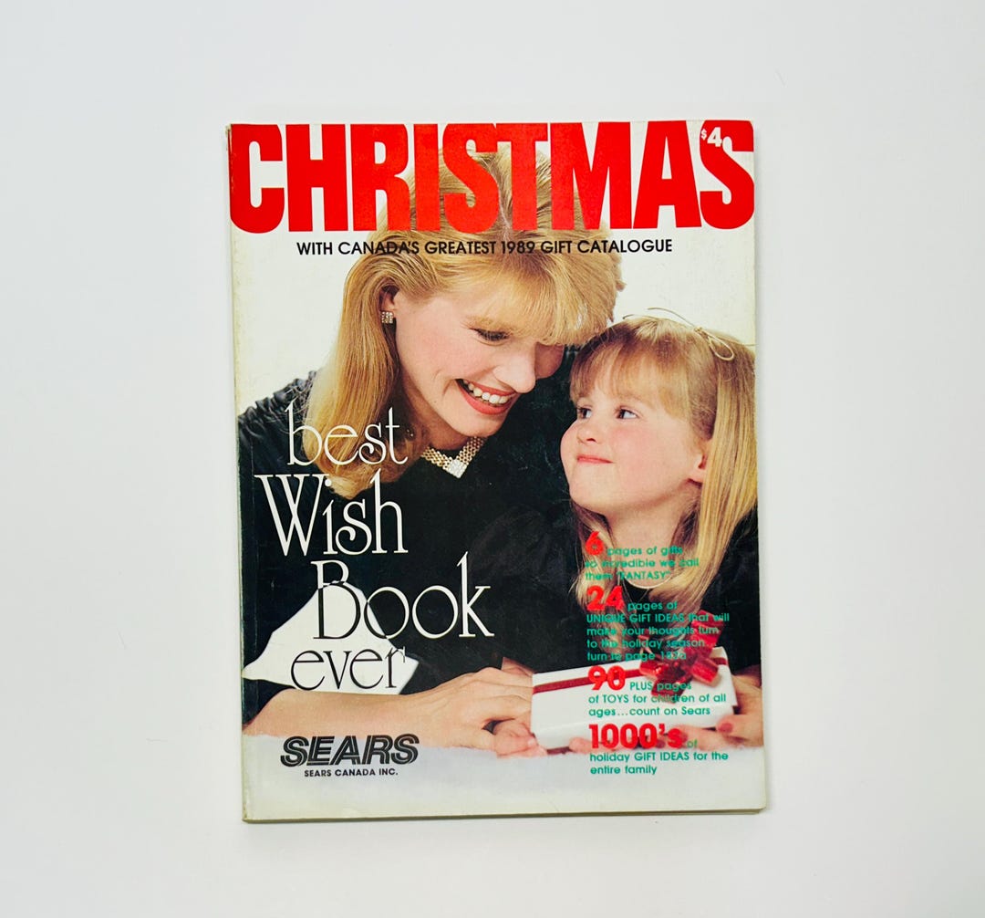 Vintage 1989 Sears Wish Book Christmas Catalog Sears Canada 80s Fashion