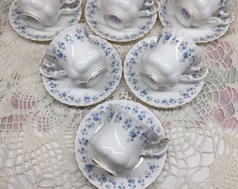 Royal Albert Memory Lane Demitasse Cup and Saucer, 10 Available