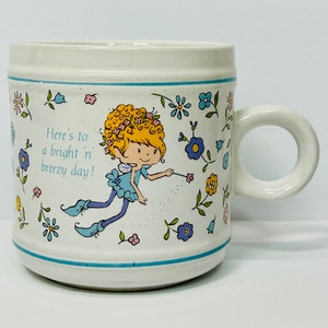 Vintage Herself the Elf Stoneware Mug 1984 Here's to a Bright 'n Breezy Day American Greetings Corporation