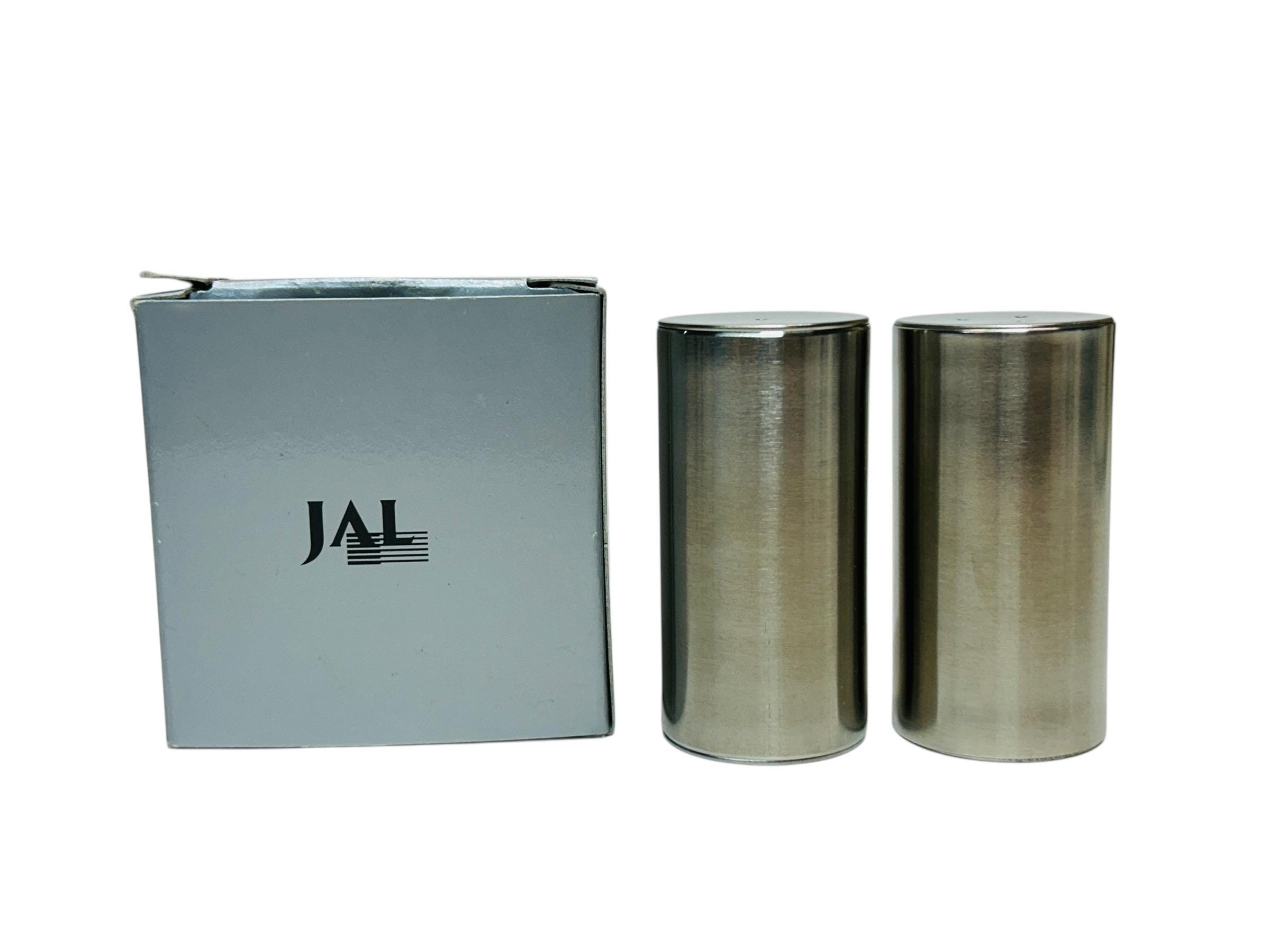 Vintage Georg Jensen Stainless Salt and Pepper Japan Airlines JAL