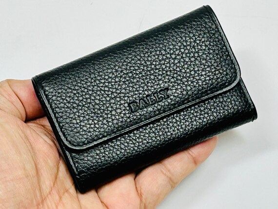 Authentic Bally Key Holder Black Leather Key Case… - image 8