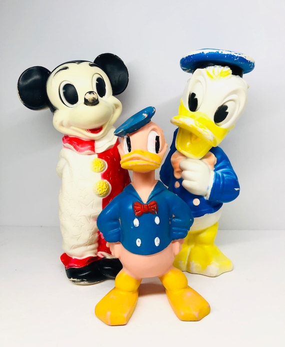 Vintage Mickey Mouse Donald Duck Rubber Toys Disney SOLD SEPARATELY 1960 s Walt Disney Rubber Dolls Kids Toys Etsy UK