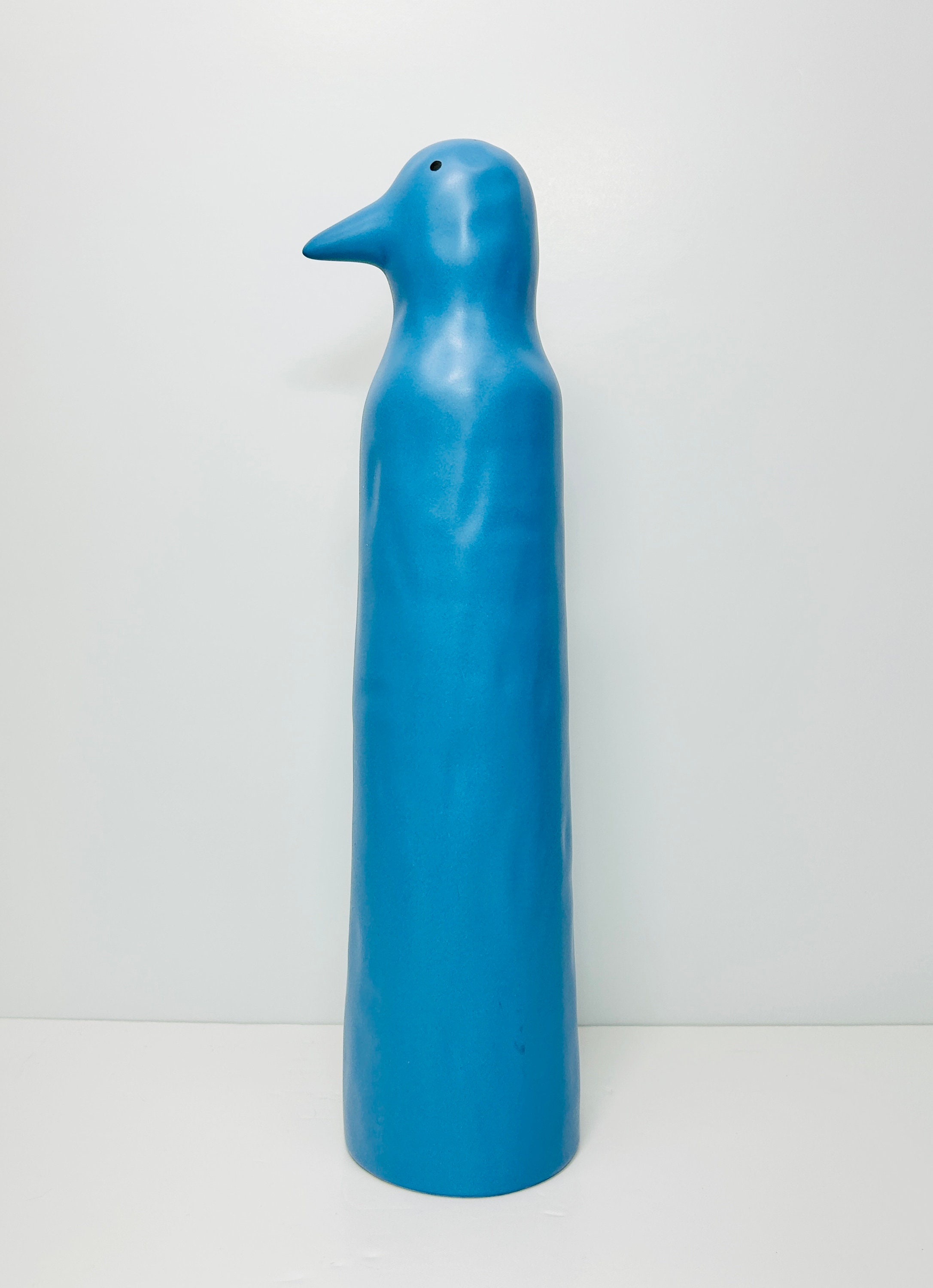 IKEA Blue Penguin Figurine: Katarina Brieditis Modernist Ceramic