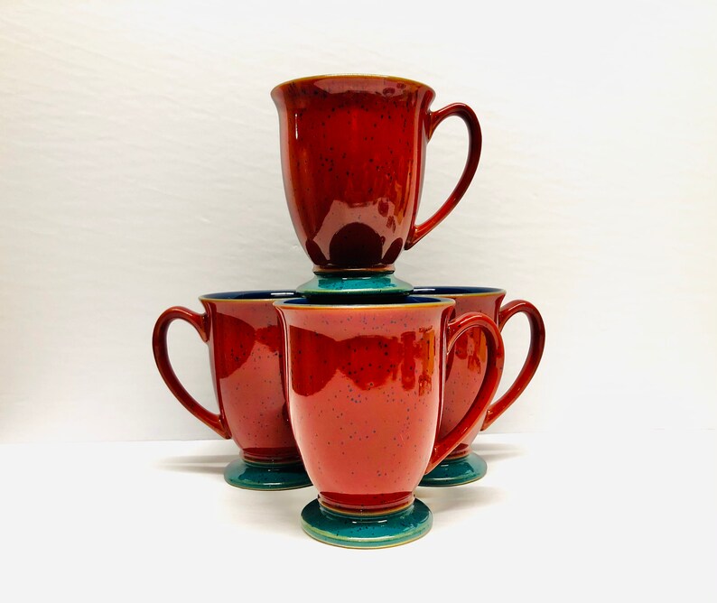 denby red mugs