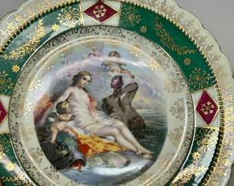 Antique Royal Vienna Austrian Porcelain Plate 7 1/4