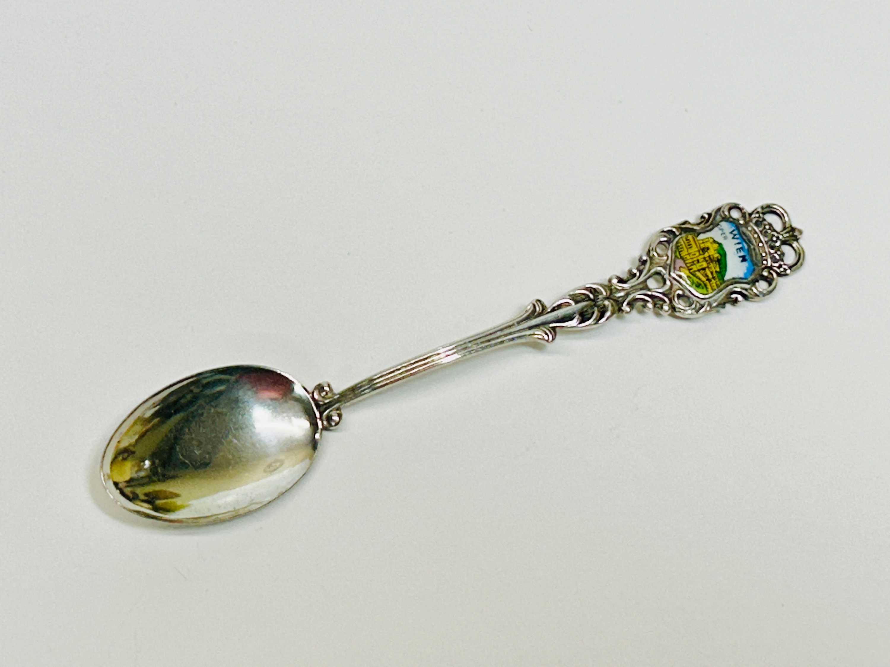 Vintage 800 Silver Spoon Wien Vienna State Opera House Collector