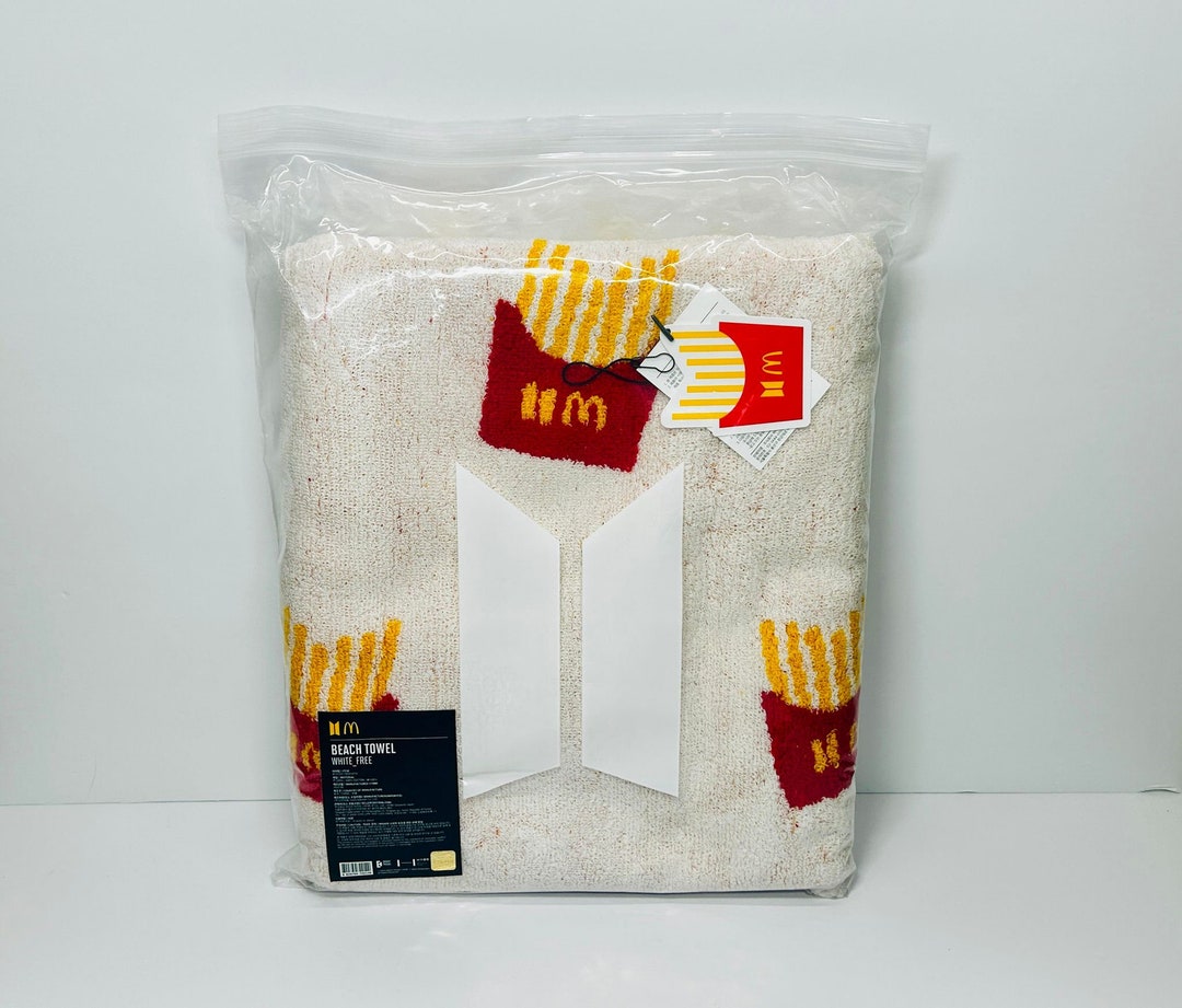 BTS マクドナルド　ビーチタオル Amazon.co.jp: BTS タオル バスタオル マクドナルド ビーチ
