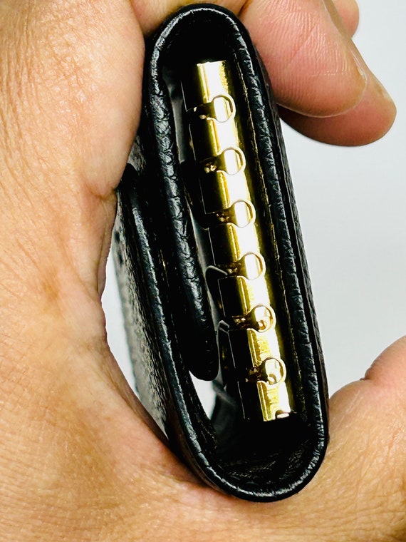 Authentic Bally Key Holder Black Leather Key Case… - image 7
