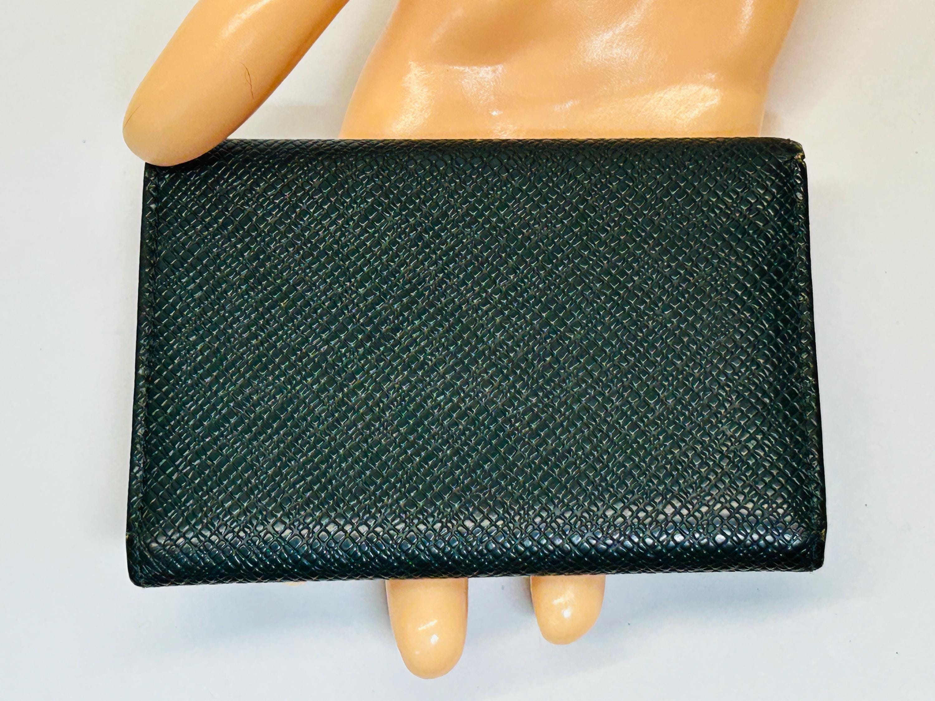 Vintage Louis Vuitton Taiga Leather Key Pouch, Green, 1995 - Etsy