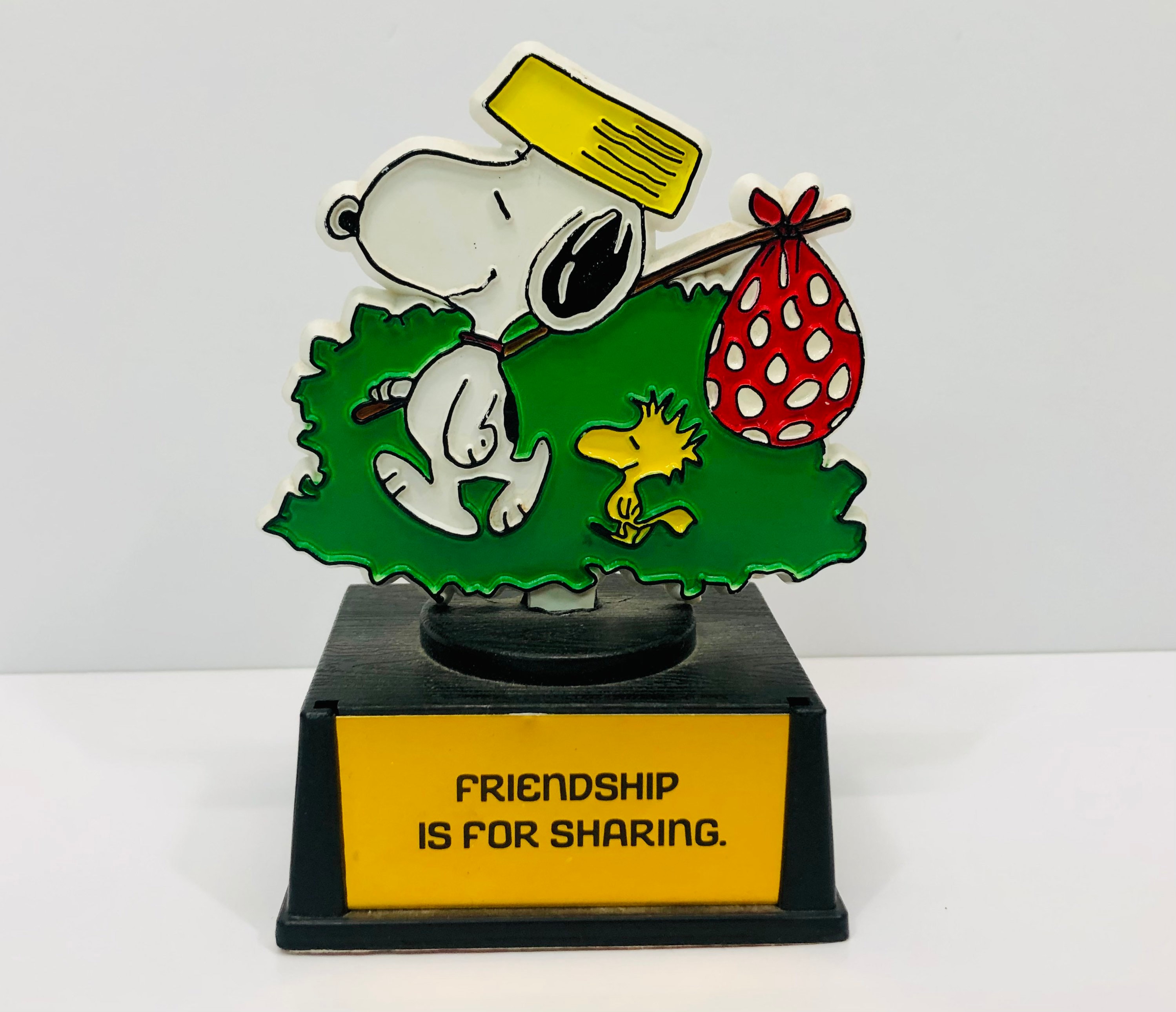 Vintage Aviva Snoopy and Woodstock Friendship is for Sharing