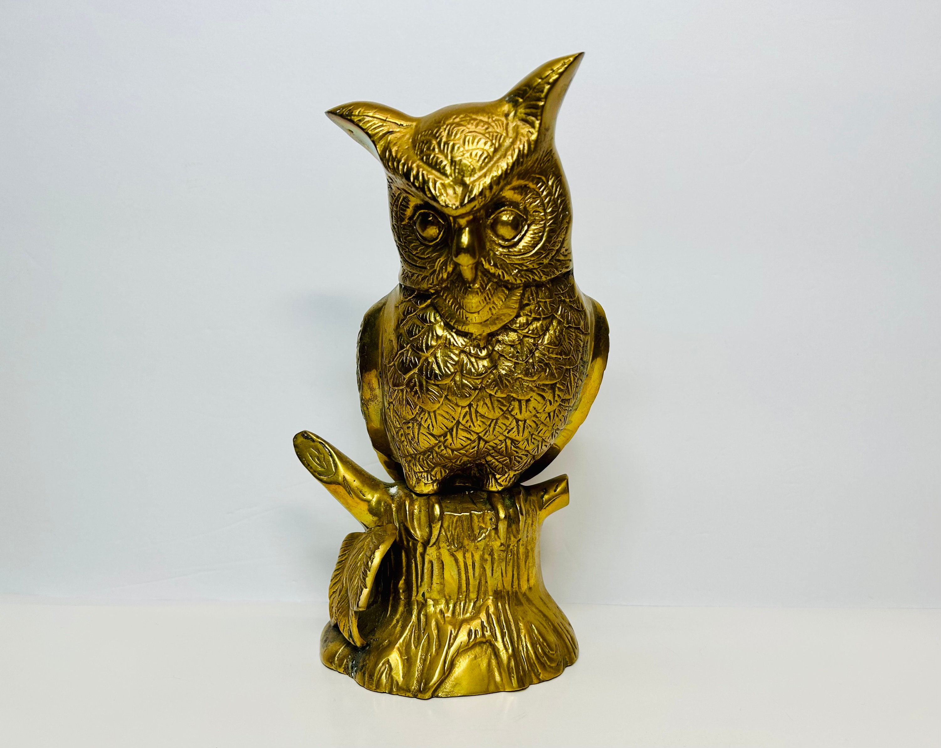 Jaszz Art Brass Owl Statue (Type 1)
