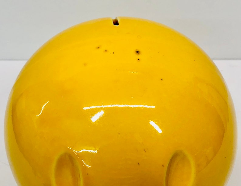 Vintage Mccoy Yellow Smiley Face Coin Bank RARE Marked USA Etsy