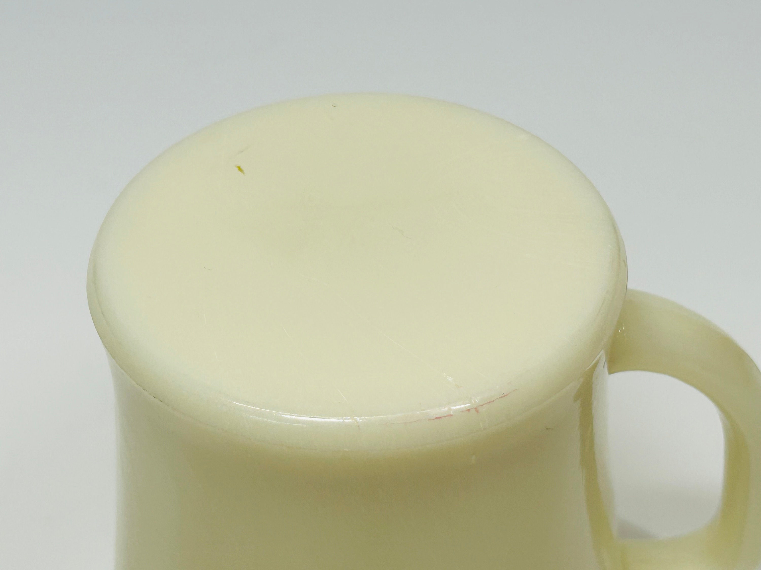 Fire King IVORY Shaving Mug Cup ① Vintage Fire King Ivory Shaving Mugs - 1940s D-handle Pair - Etsy