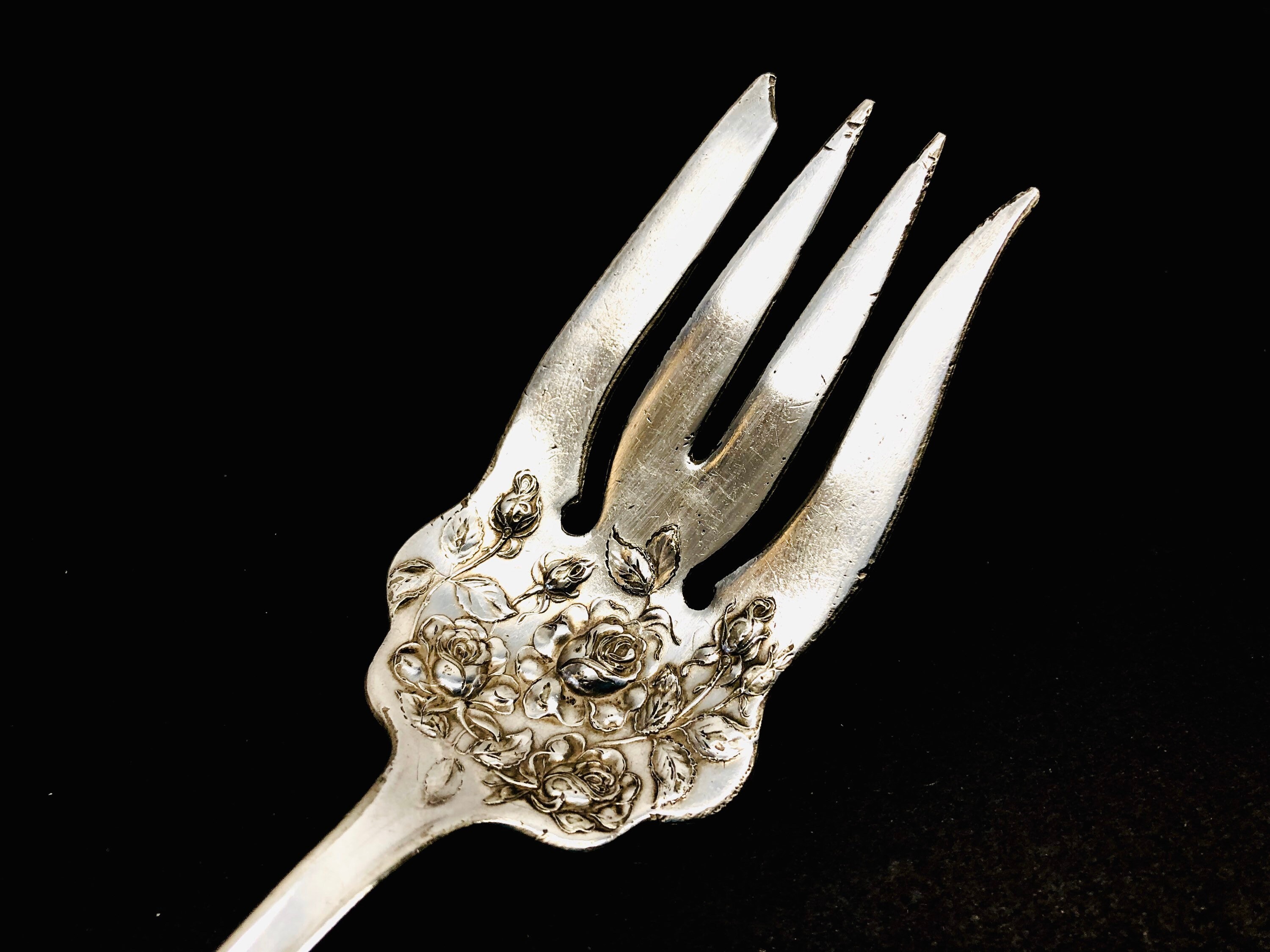 Antique Silver Plate Cold Meat Fork Rogers Bros 1847 American Etsy