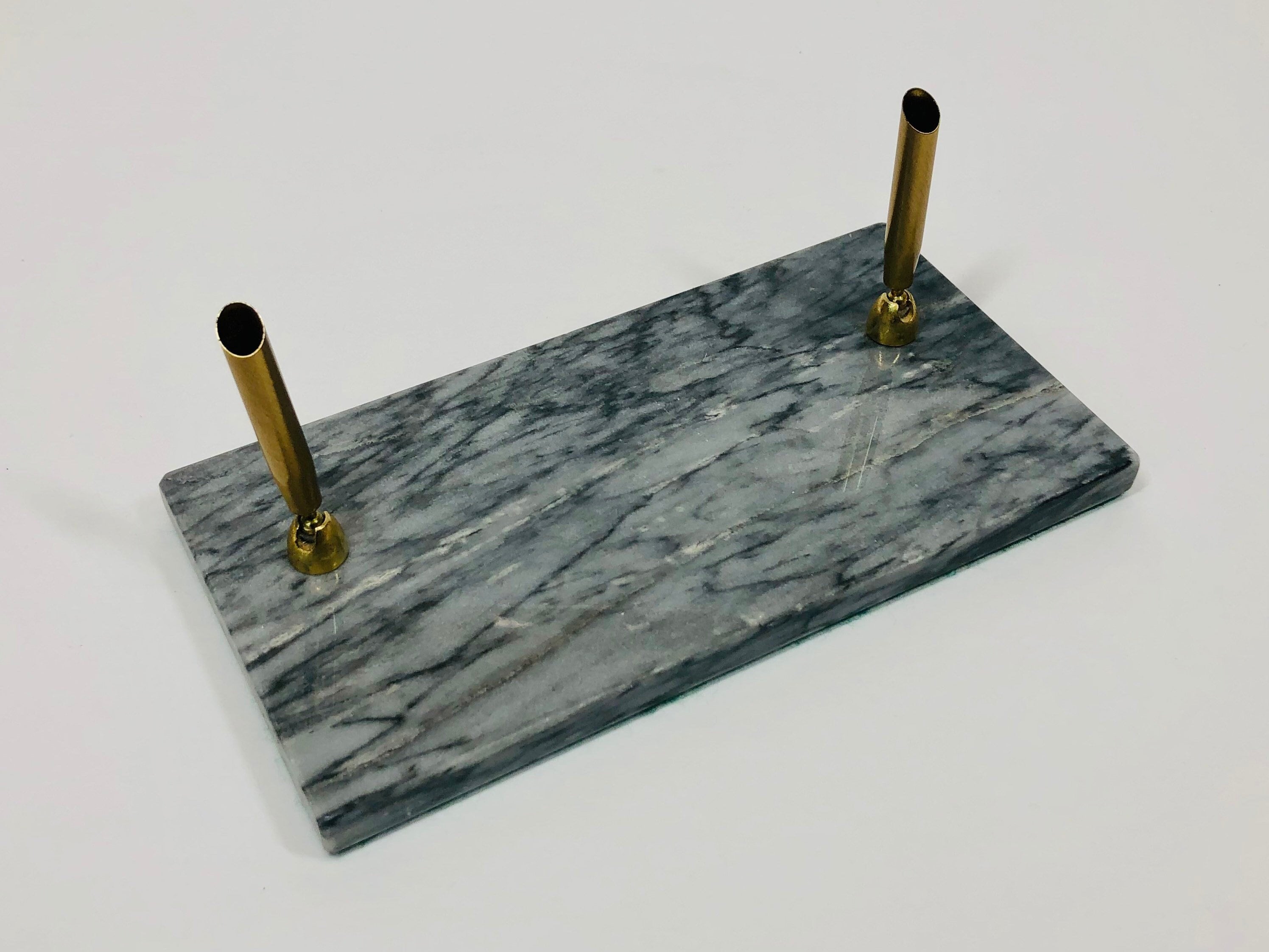 Vintage Gray Marble Fountain Pen Holder Marble Base Graduation Etsy