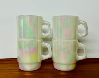 Vintage Fire King Ivory Shaving Mugs - 1940s D-handle Pair - Etsy