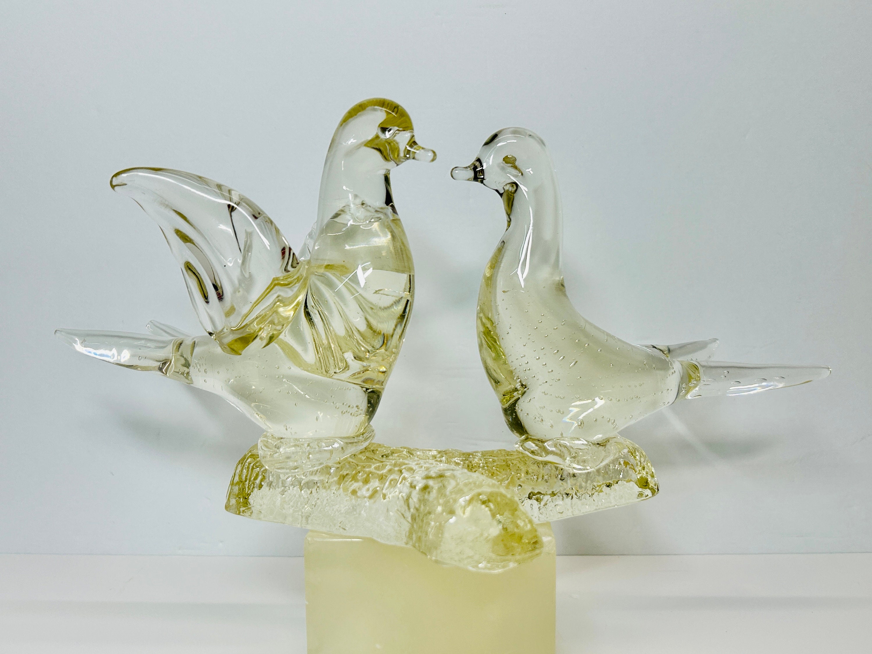 Genuine vintage Murano art glass bird - Jewelry Bubble