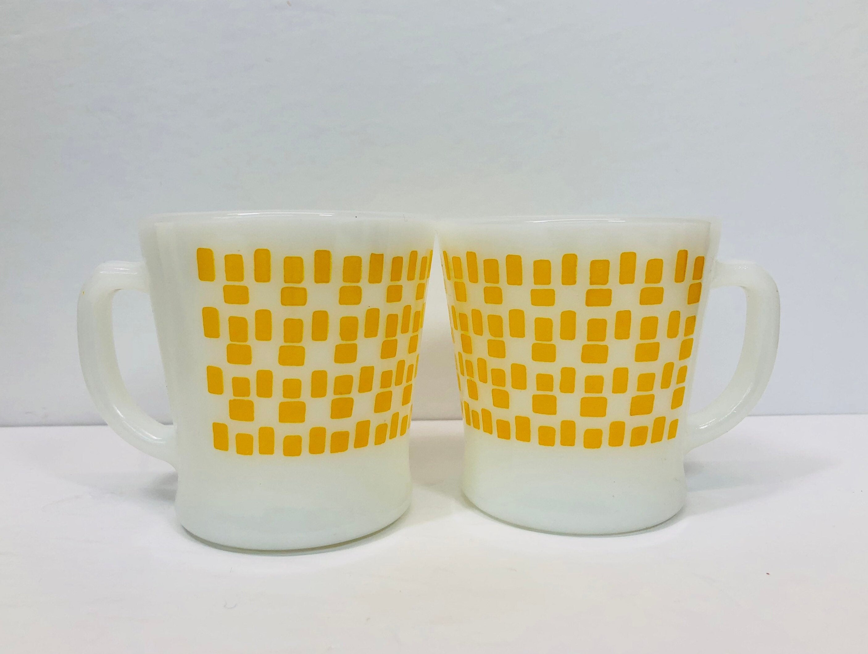 グラス+カップ Fire-King - Fire King DONALD 9oz Mug Cup 1980s Anchor Hocking Fire-king Rare Collectible Mugs by Nutricia