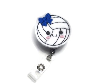 Volleyball badge reel