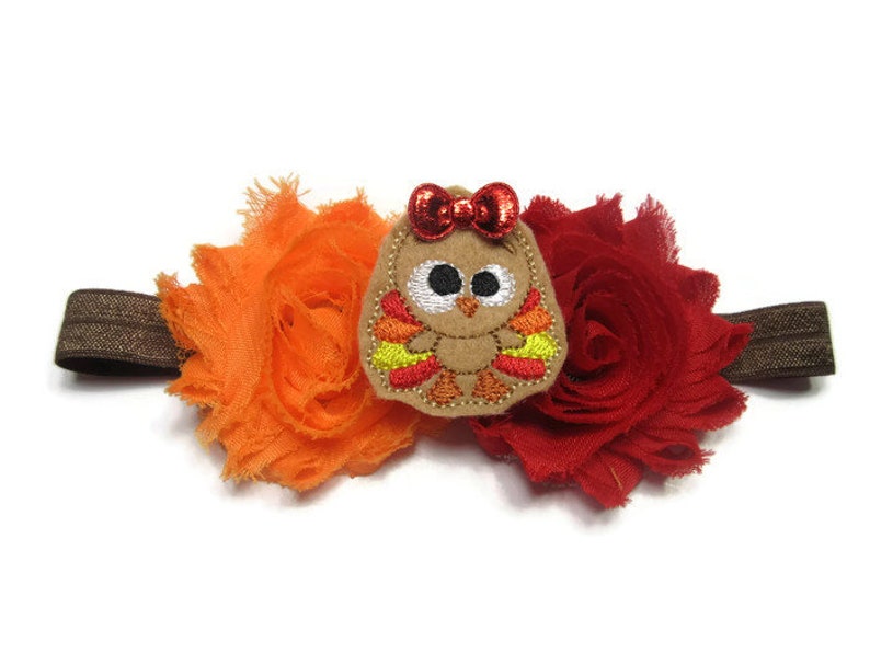 Silly Turkey Headband Thanksgiving Headband Girly Turkey Etsy