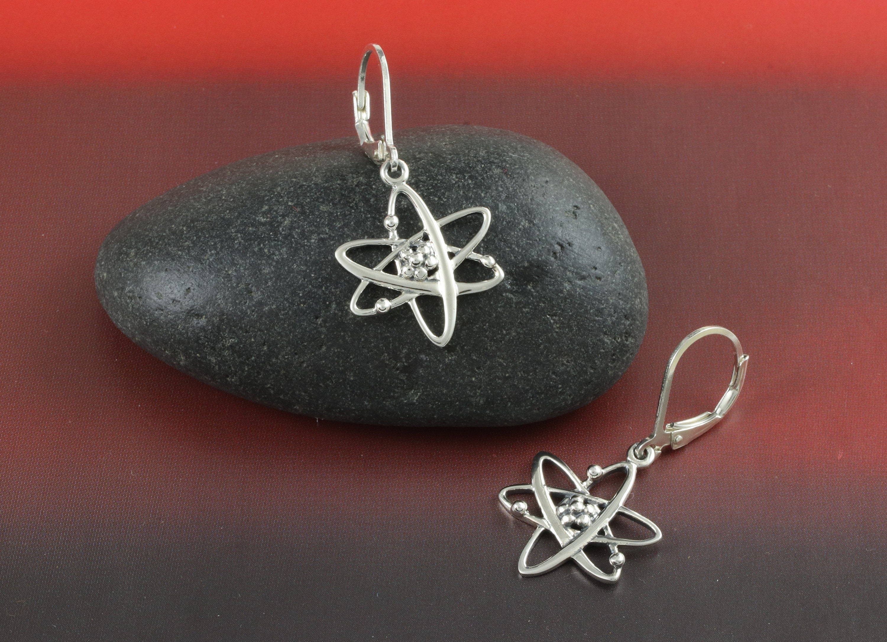 Orecchini In Argento Sterling 925 Con Gemme Di Ametista, Smeraldo E