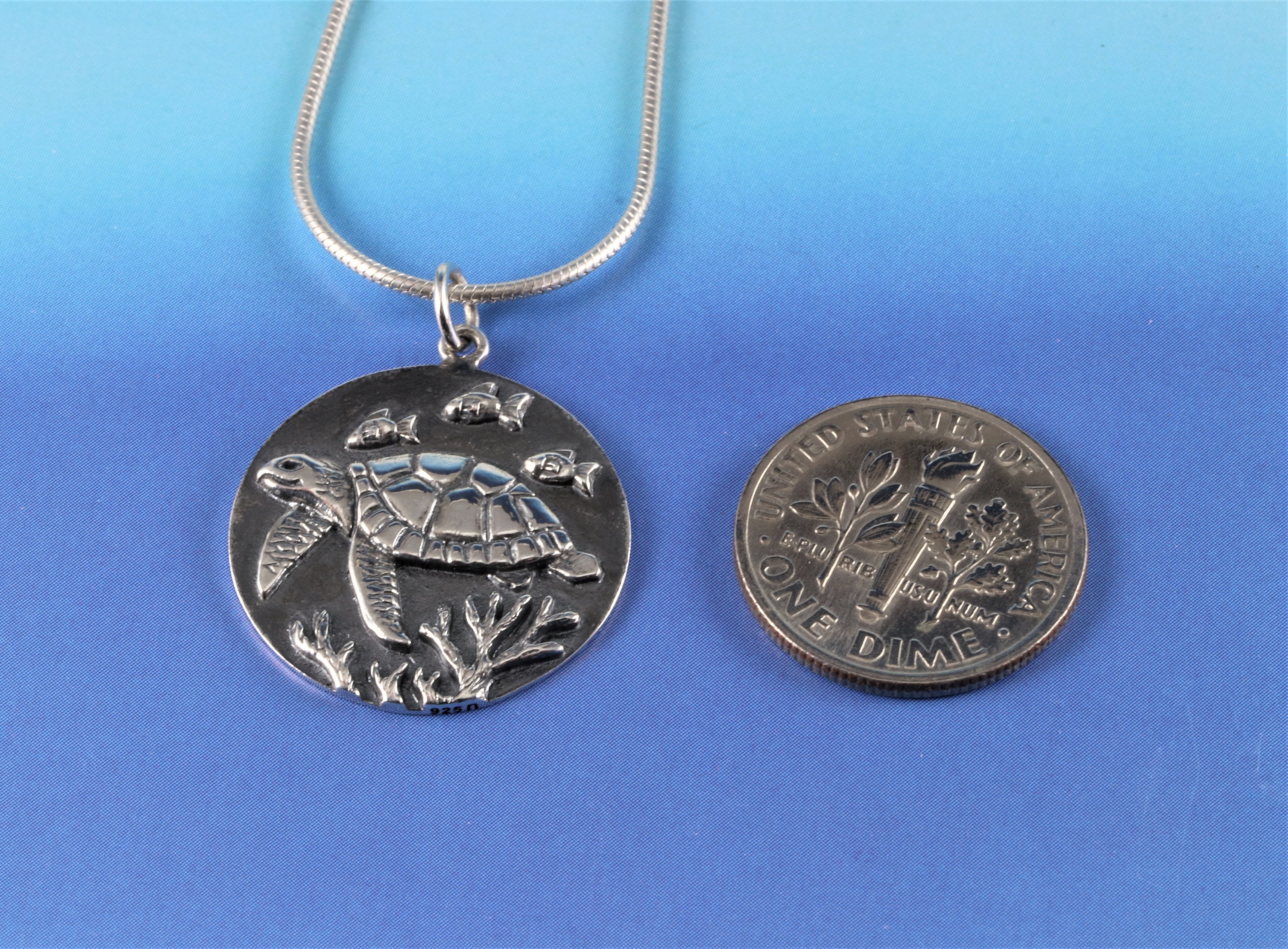 Colgante De Tortuga Marina De Plata De Ley, Collar De Tortuga Marina De Plata, Joyería Para Amantes De La Playa, Joyería Inspirada En La Naturaleza Del Océano Y La Playa, Tótem Animal