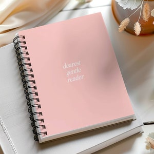 Bridgerton Inspired Lined Spiral Notebook | Lady Whistledown Dearest Gentle Reader Journal