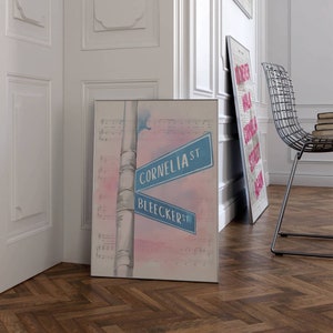 Cornelia Street Taylor Art Print Digital Download | Akwarela na nutach Dekoracja ścienna do domu lub akademika | Zainspirowane Nowym Jorkiem
