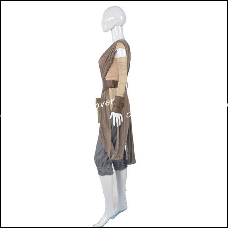 The Star War Rey Custom Made Cosplay Costume