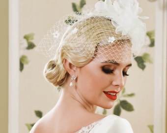 Bruidsvogelkooi sluier, Fascinator hoeden voor vrouwen