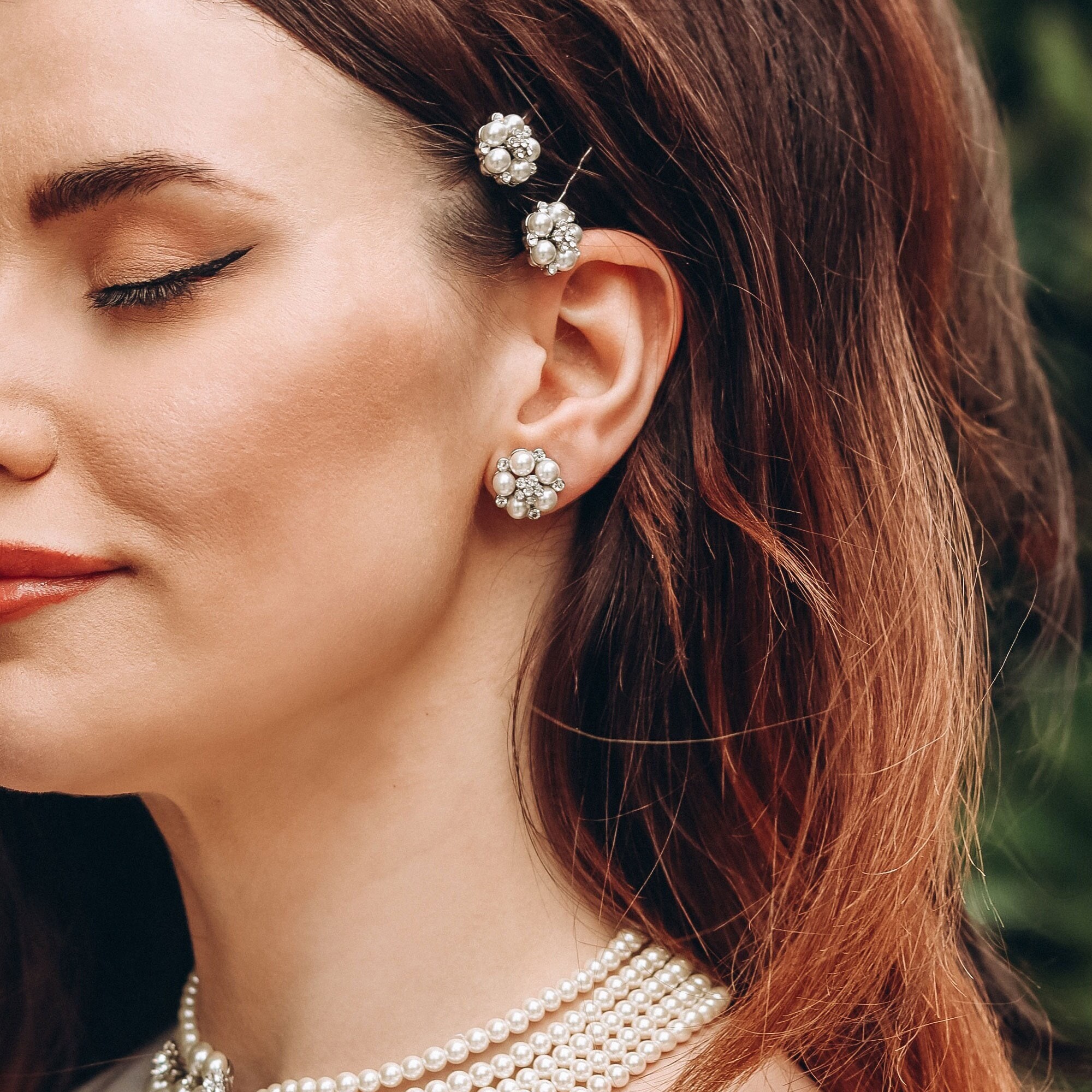 Audrey Pearl Ear Studs