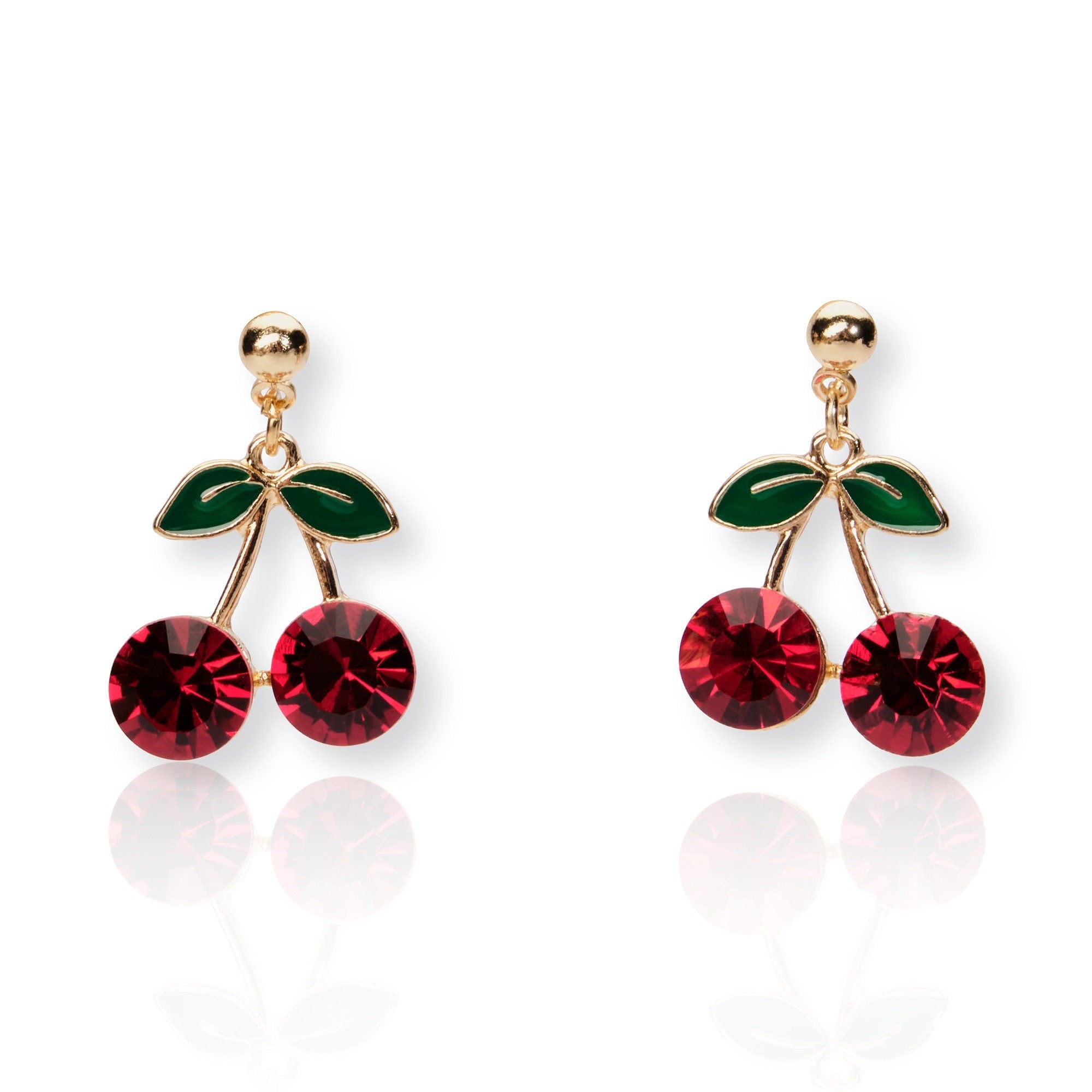 Red cherry best sale earrings