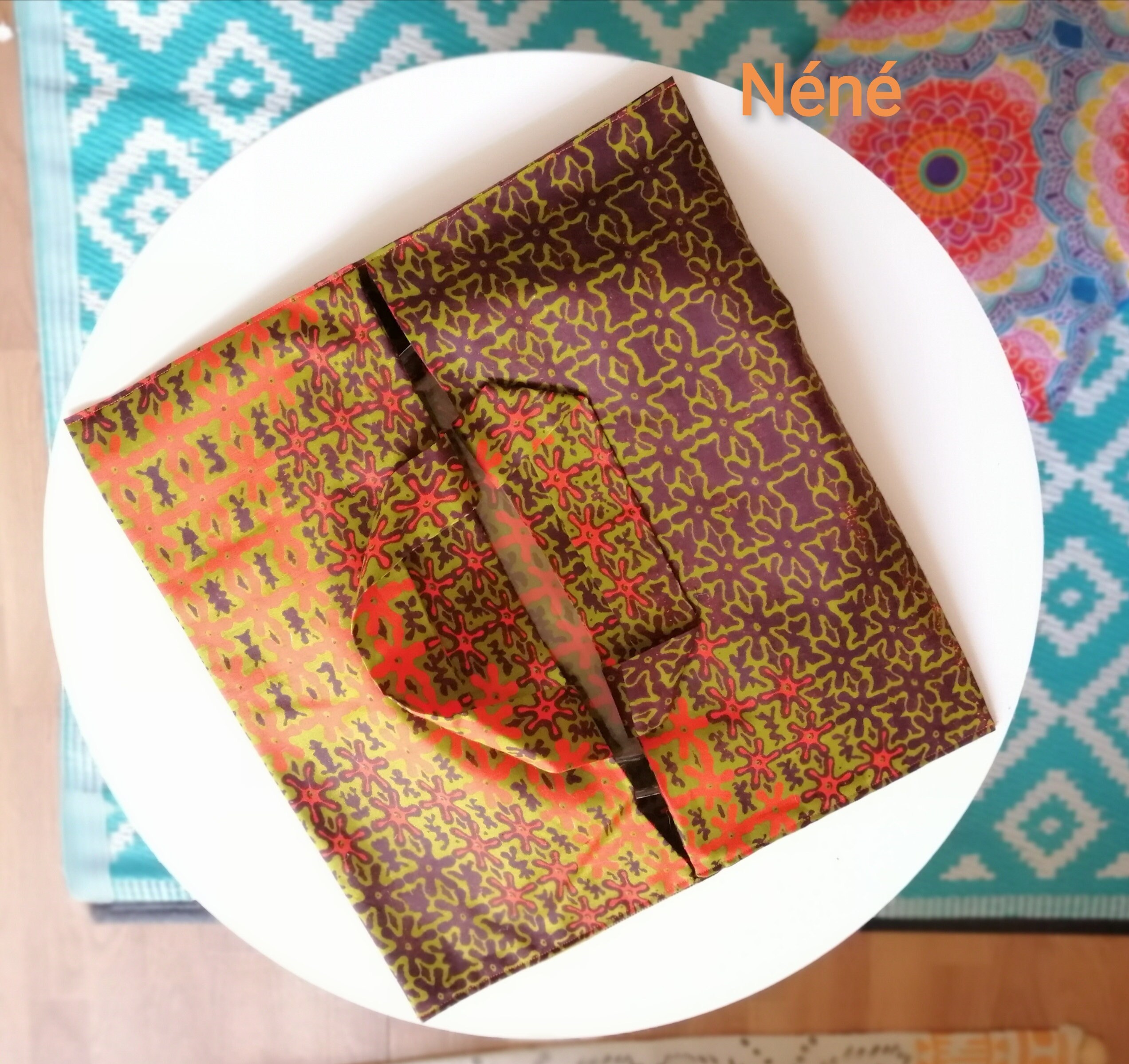 Sac à Tarte en Tissu Africain