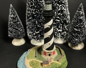 Cape Hatteras Lighthouse sculpture, resin Harbour lights Lighthouse display