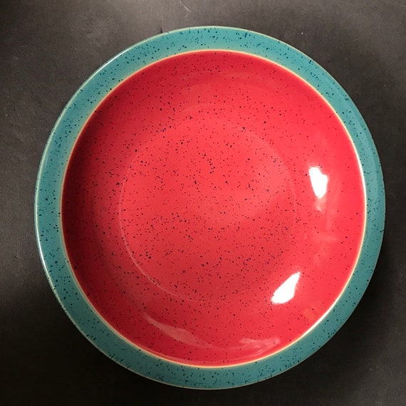 GREEN INNER-SHADED RIM % DENBY POTTERY GREEN BOWL GREEN INNER-SHADED RIM % DENBY POTTERY GREEN BOWL