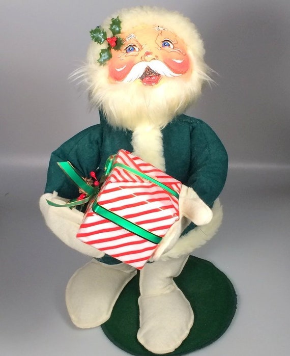 Annalee Christmas 2022 Figurines Full Set Annalee Felt Santa Claus Doll Striped Gift Christmas Figure | Etsy Singapore