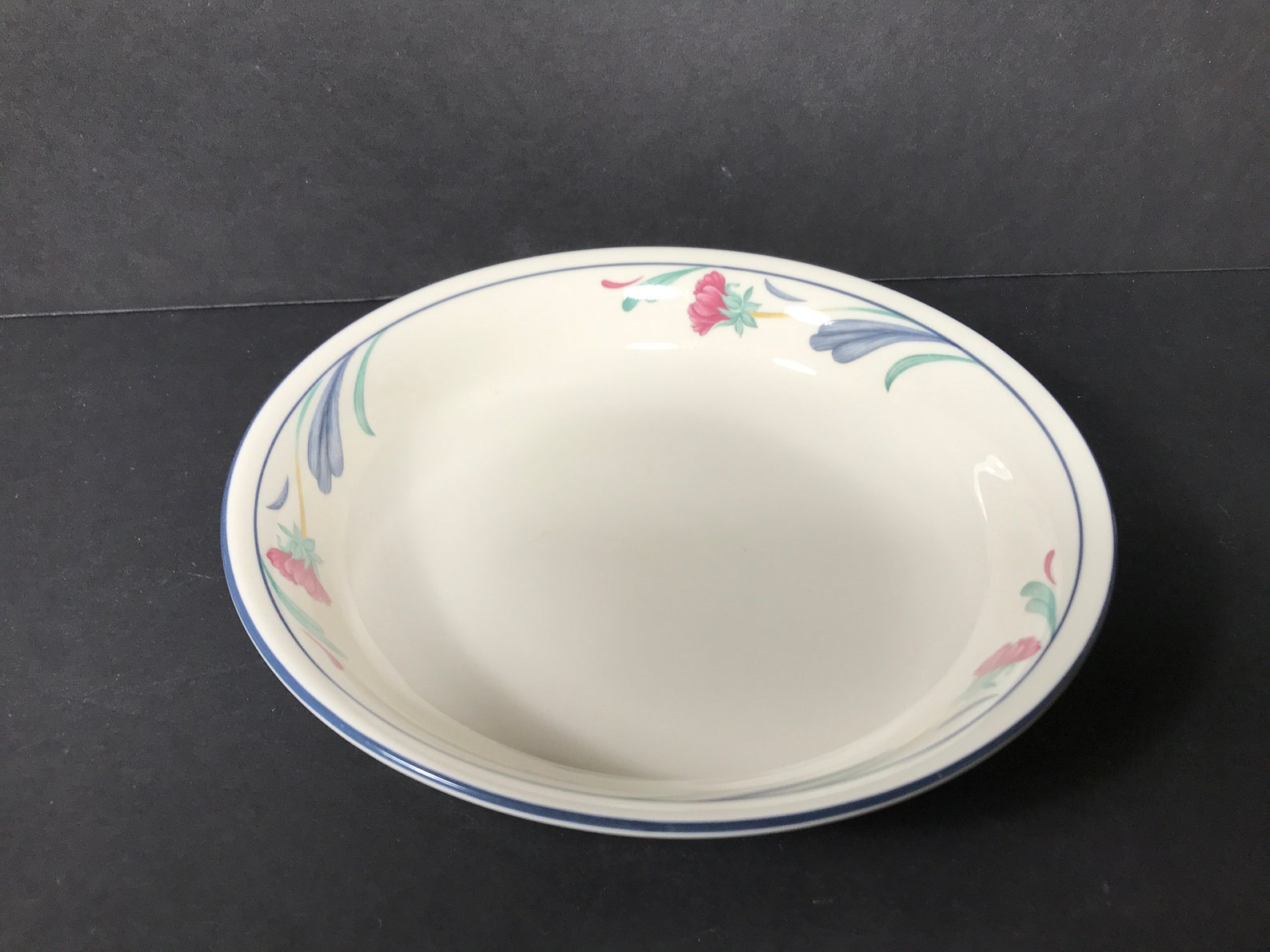 Lenox Poppies on Blue pasta bowl Vintage Lenox China Etsy