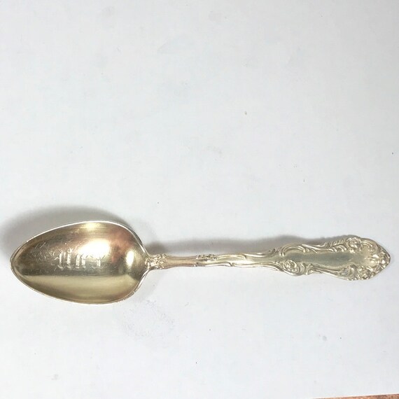 Vintage Sterling Silver Baby Spoon Monogrammed Baby Keepsake Etsy
