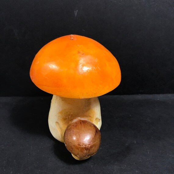 Candle Mid Century Mushroom Candle Vintage -  in 2023